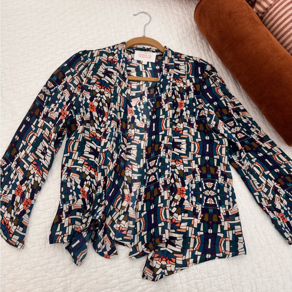 Stone Cold Fox Mosaic Print Top